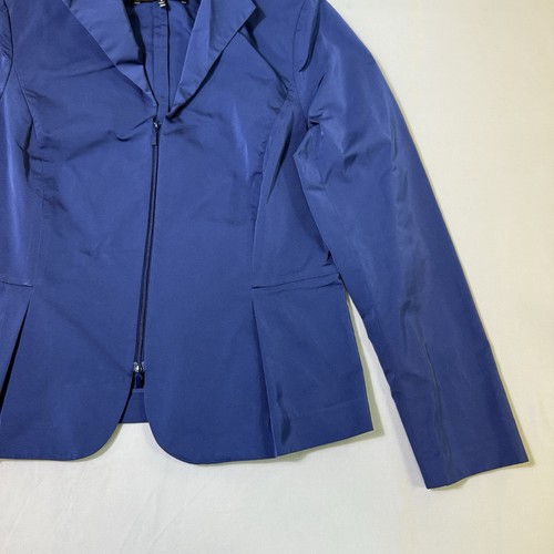 Lafayette 148 Jacket Blazer Womens Size 8 Royal Blue Polyester Office Career Zip - Picture 6 of 16