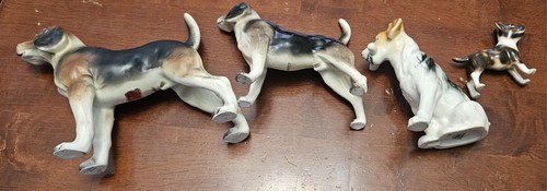 Leftons Exclusives Bone Japan Large Foxhounds Spaniel French Bulldog Figurines - Picture 11 of 13
