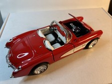 1957 Chevrolet Dealer License Red Corvette Convertible 124 Diecast 1957 Chevrolet Dealer License Red Corvette Convertible 124 Diecast