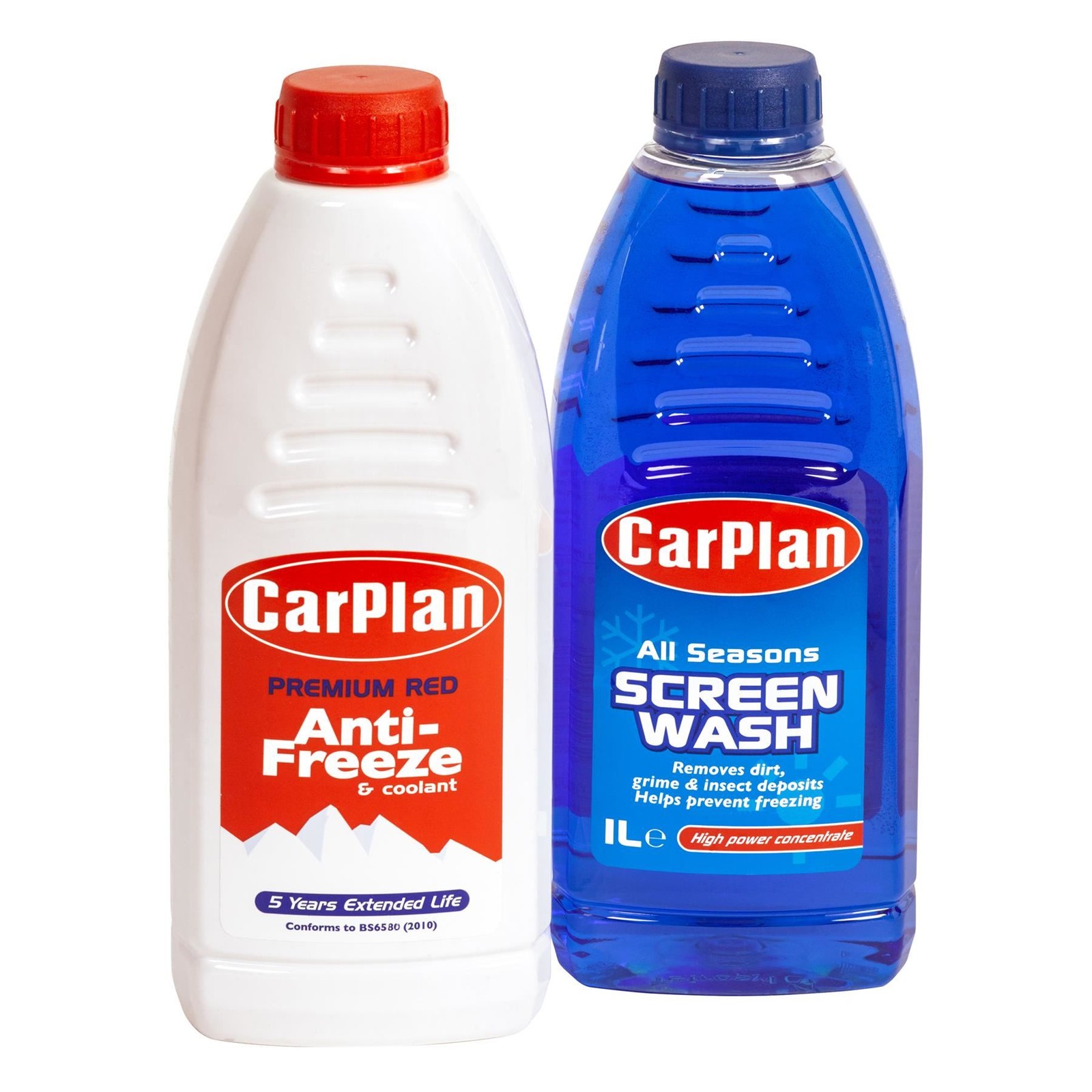 CarPlan Premium Red Antifreeze & Concentrated Screenwash - 1L Kit