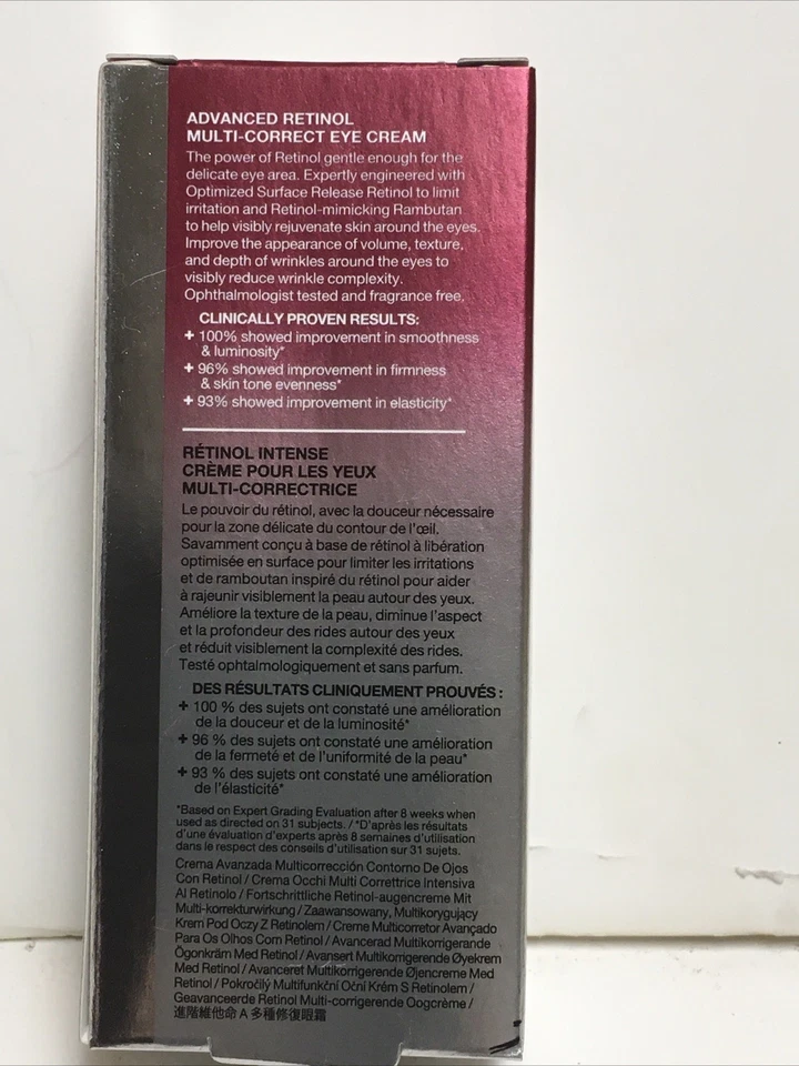 Strivectin Advanced Retinol Multi-Correct Crema de Ojos 15 ml/0,5 OZ NUEVA EN CAJA Foto 3 de 4