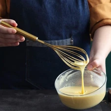 Titianium Plating Whisks for Cooking, Beater,Wire Whisk Set Kitchen Wisk