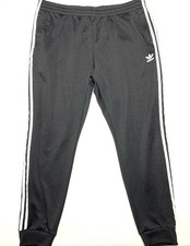 Adidas Sweatpants Men 2XL Adult Black Athletic Straight Vintage Y2K Trefoil XXL