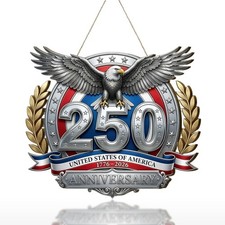 250Th Anniversary Door Sign, 2D Patriotic Eagle Wreath, 4Th of July Wreath for F