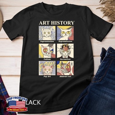 Artistic Cat Cat Art History Cute Cat Painting Cute Unisex T-Shirt