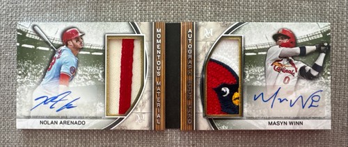 2025 Topps Museum Dual Jumbo Patch Auto Booklet Nolan Arenado/Masyn Winn /10