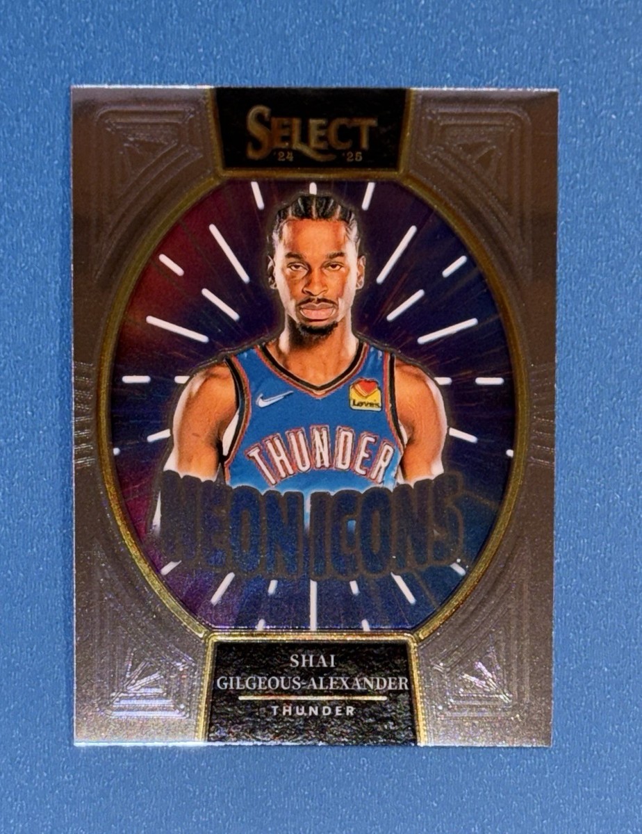 2024-25 Panini Select Neon Icons Shai Gilgeous-Alexander #10 OKC