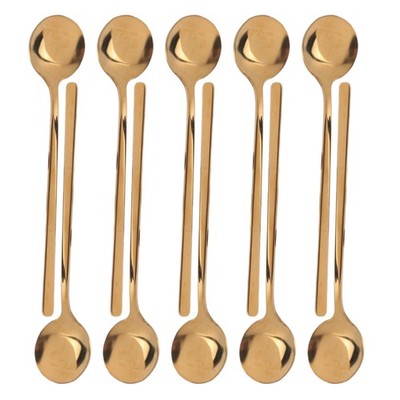Edelstahl 10 Stück Espressolöffel Teelöffel für Kaffee Zucker Dessert5218