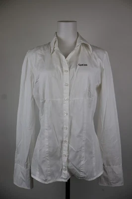 GUESS Los Angeles Damen Hemd Langarm Casual Vintage Weiß Baumwolle L - Bild 1 von 4