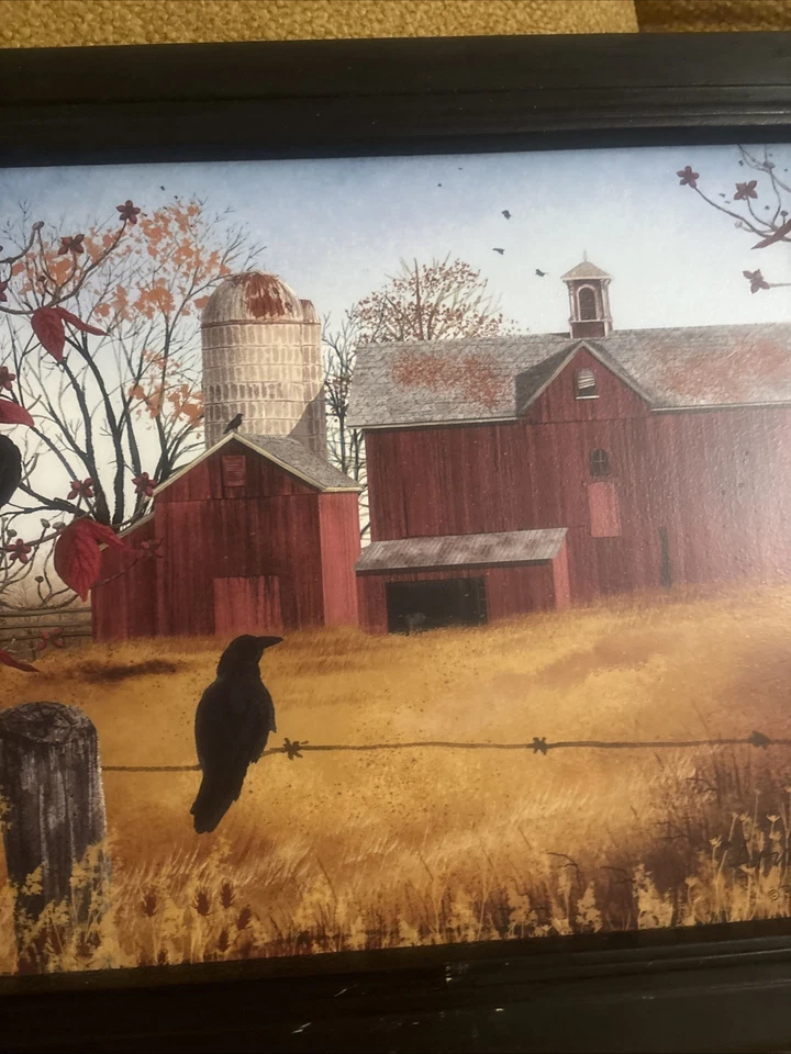 Billy Jacobs Autumn Gold Farm Print-Framed - Image 3 of 4