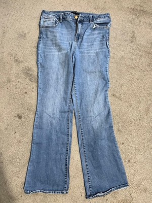 D. Jeans Women's Size 14 Blue High-Rise Bootcut Denim 31'' Inseam Stretch