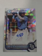 2022 1st Bowman Chrome Sapphire Refractor #CPA-WVZ Willy Vasquez Auto /100