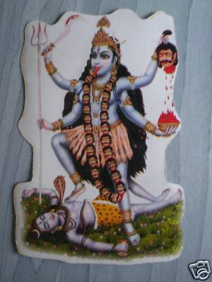 Aufkleber goa psy hippie sticker indien Kali India