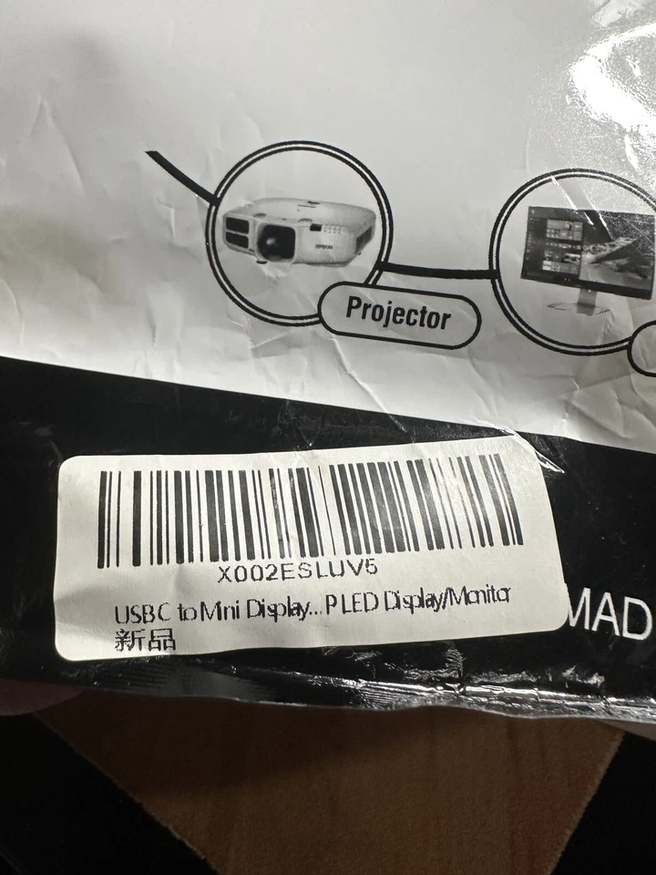 USB Type C USB-C to Mini DisplayPort DP Displays Male 4K Monitor Cable 1.8m - Image 4 of 4