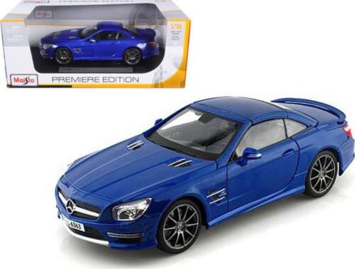 2012 Mercedes SL 63 AMG Blue 1/18 Diecast Car Model by Maisto - Picture 1 of 2