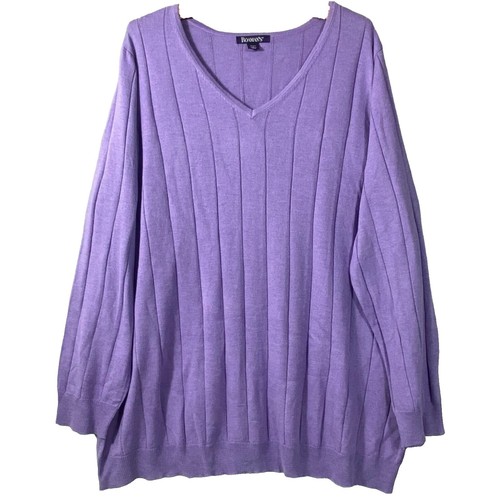 NWT Roamans Womens Plus 20W Boho Button Up Shirt Purple Crinkle