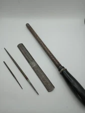 Set of 4 Rasp File Tools Full Round & Flat 5" TO 14" Small Detail Work