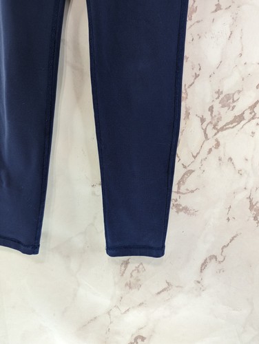 Ivivva Leggings Girls 10 Navy Blue Full Length Straight Forward Lululemon Pants - Picture 4 of 10