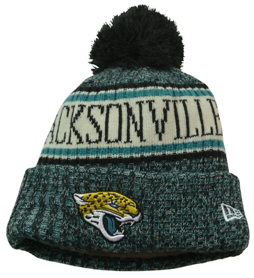 Jacksonville Jaguars New Era NFL Football Team Teal Sport Knit Pom