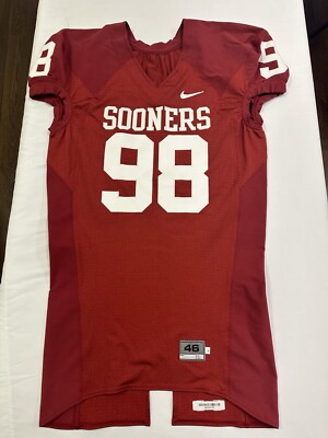 Oklahoma Sooners Game Used Nike Size 46 NCAA Football Jersey University  OU