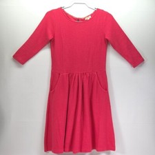 Matilda Jane Virginia A Line Dress Women Small Pink Colorful Textured 3/4 Sleeve