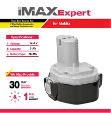 14.4V 3Ah NiMh Battery for Makita 1433, 1434, 1435, 192699-A, 193158-3