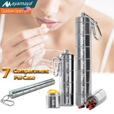 7 Day Weekly Pill Organizer Waterproof Medicine Container Dispenser Storage Box