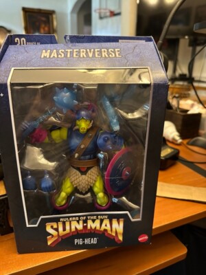 Mattel Master of the Universe Masterverse Pig Head He-Man Action Figure - New