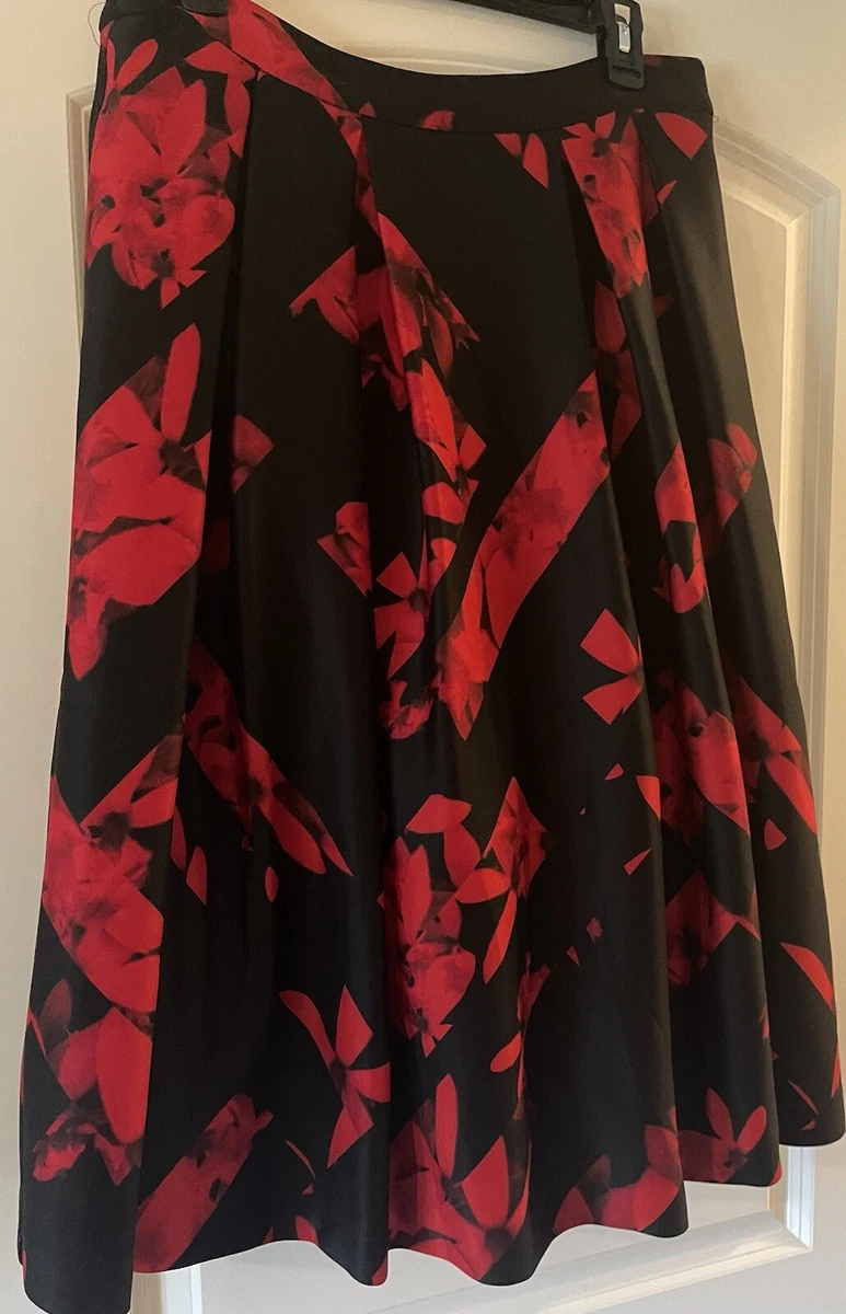 Karl Lagerfeld pleated midi skirt - Red
