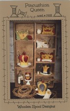 Wooden Spool Designs Pncushion Queen Wool Embroidery Pattern