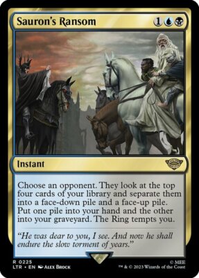 x1 Sauron's Ransom R MTG The Lord of the Rings: Tales of Middle-Earth M/NM, Engl