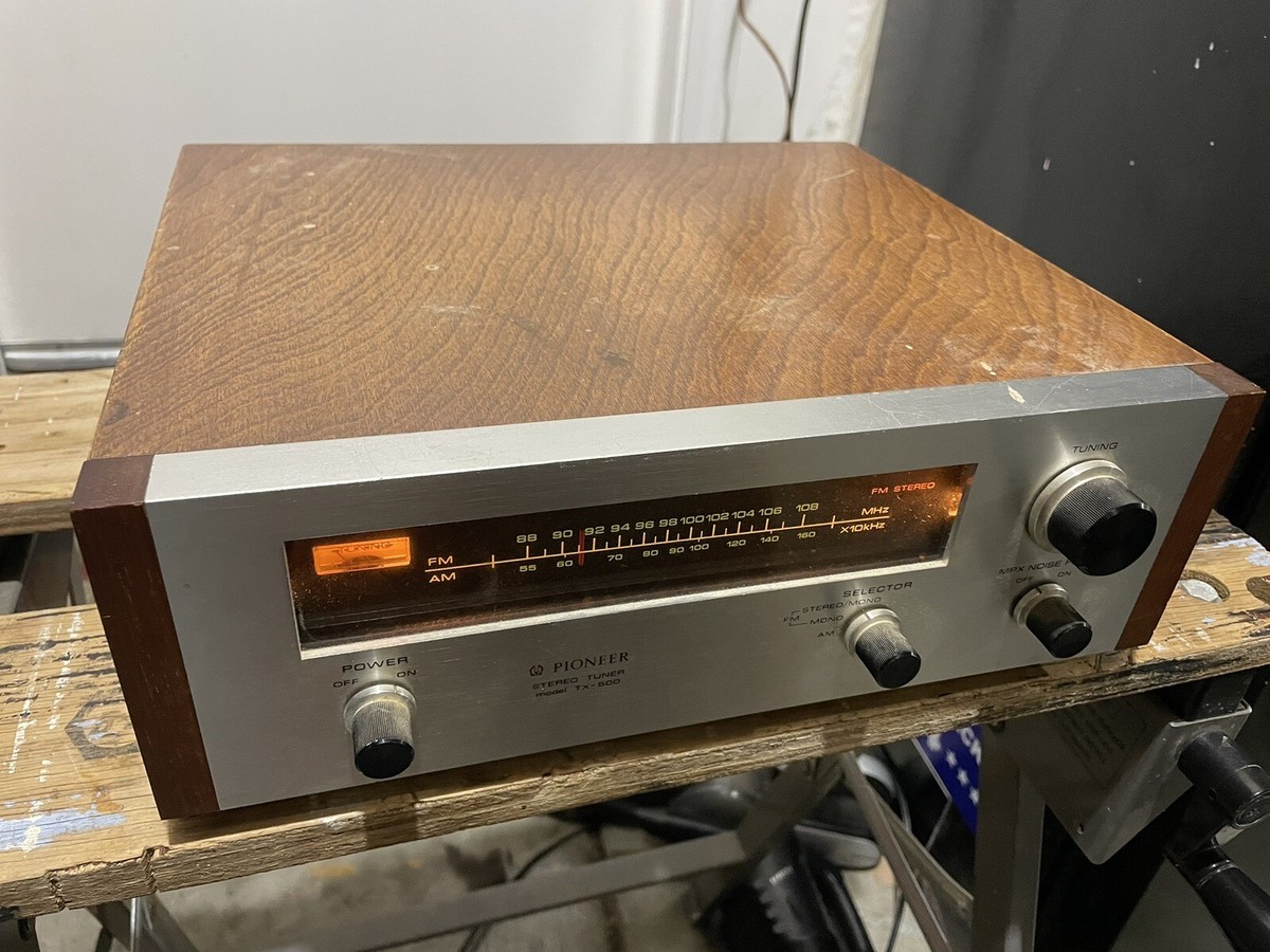 Vintage Pioneer TX-500 AM/FM Stereo Tuner Made in Japan- For Parts