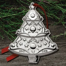New 2025 Gorham Christmas Tree 9th Edition Sterling Ornament NIB