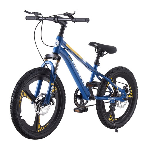 20" Brand New 20 inch Bike Boys Blue Bicycle Cycling Disc Brake Kids Xmas Gifts - Picture 10 of 12