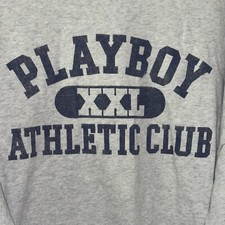 Playboy By Pacsun Pullover Sweatshirt Gray Womens Size M NWOT E2100