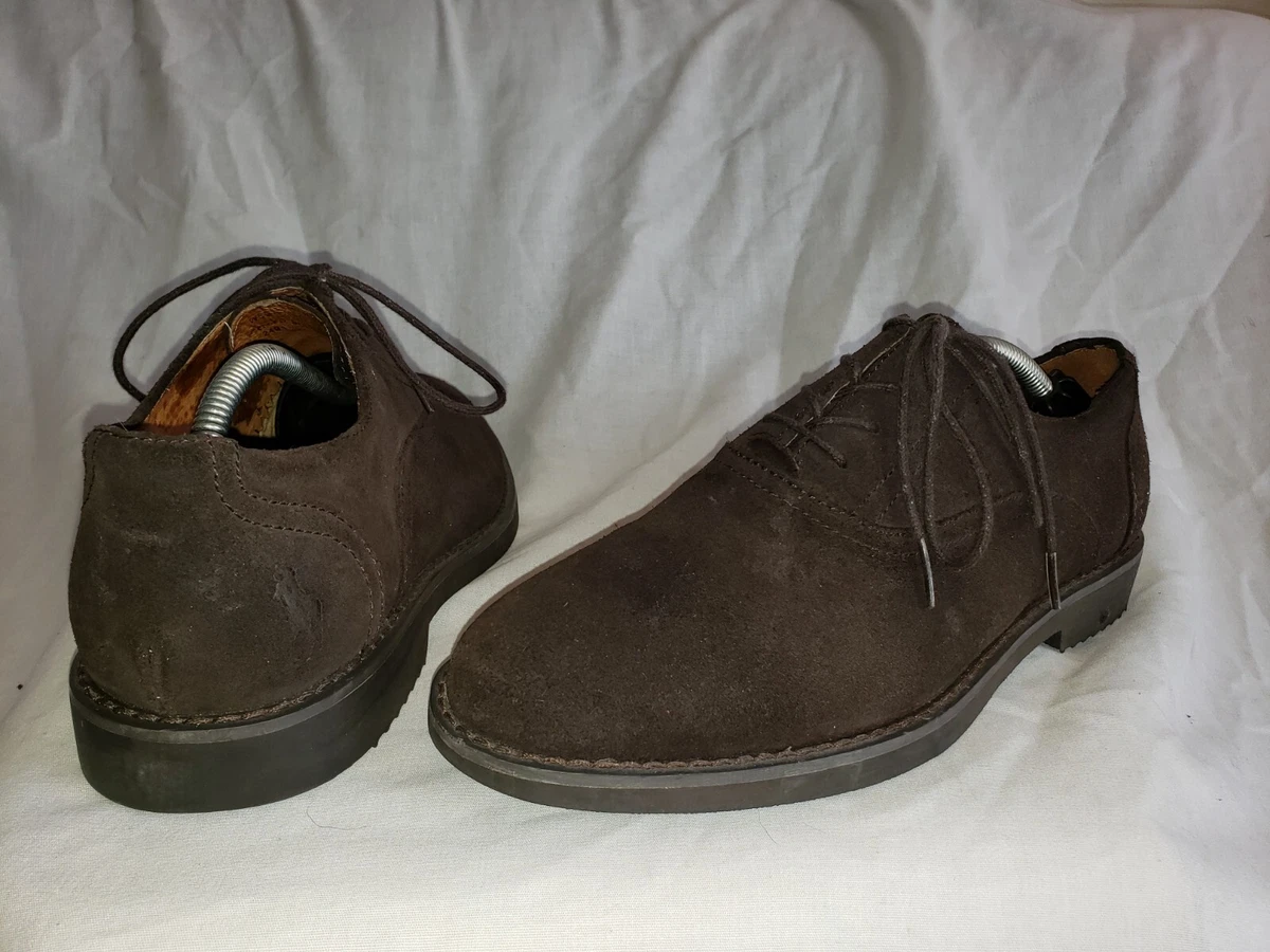 Polo Ralph Lauren WESTFORD Mens 7D Oxfords Shoes Brown Oiled Suede