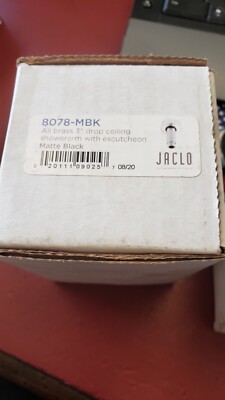 Jaclo All Brass Vertical 3'' Drop Ceiling Specialty Showerarm & Escutch 8078-MBK