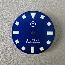 TLDB0221ND Blue BGW9 / Seiko Mod PLGS Non-Date Dial NH35 4R35 SKX SRPD 28.5