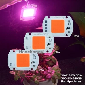220V 110VAC 20/30/50W Plein spectre LED COB Chip Grow Lampe de croissance de la plante légère