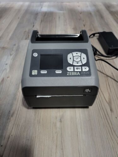 Zebra ZD620 Printer Direct Thermal 203 DPI LCD Screen USB WiFI BT Ethernet Lan