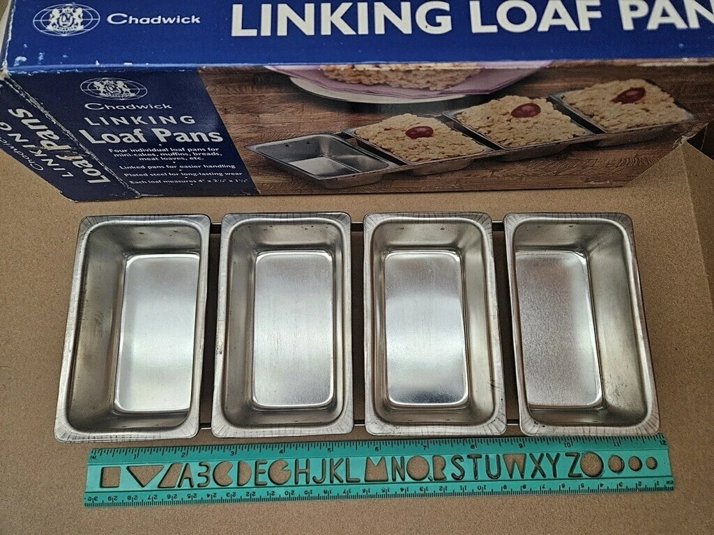 Vintage Chadwick Linking Loaf Pans 1992 Bread Soap Loaf Pans
