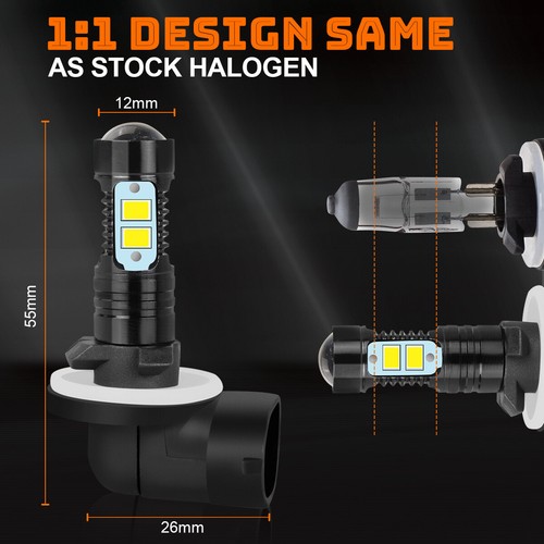 For Kia Sportage 2011-2015 2016 LED Combo Headlight High/Low+Fog Light Bulbs Kit - Picture 10 of 20
