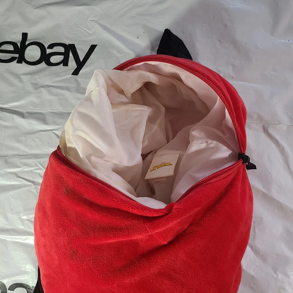 Marvel Spider-Man Pillow Travel Pillow Backpack Zipper Closure Adjustable Straps - Image 3 of 4