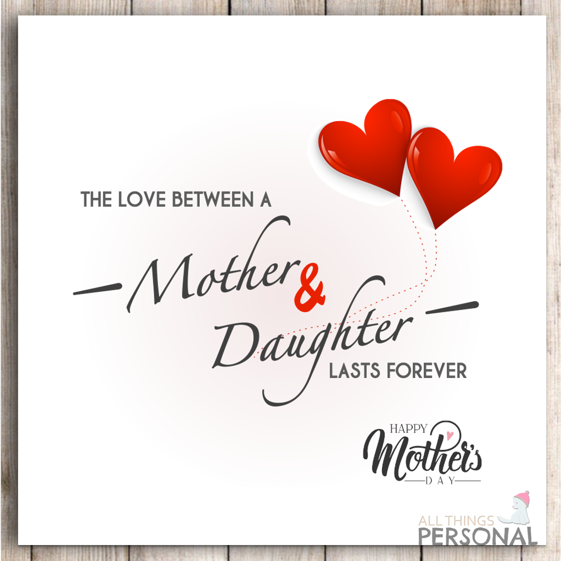 Mothers Day Card Mum Mummy From Daughter Mother's Day Card Elegant Lovely