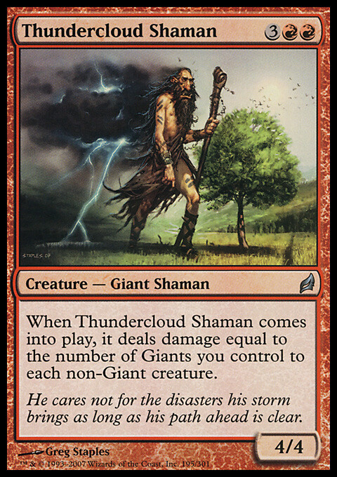 Magic the Gathering MTG Thundercloud Shaman (195) Lorwyn   LP