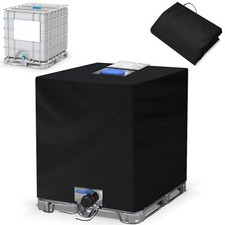 IBC Tote 275 Gallon 210D Water Tank Black Tote Sunshade Waterproof Protective...
