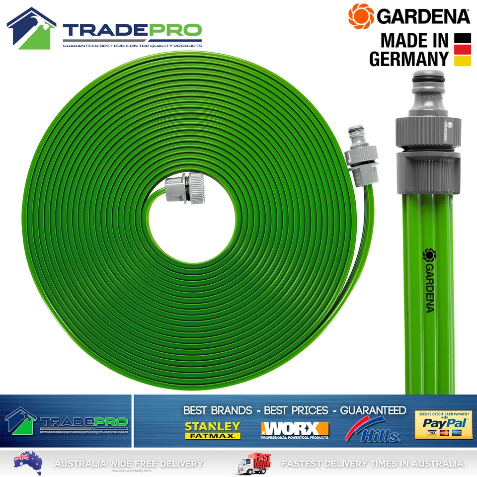 Soaker Hose 15m Gardena® Lay Flat German Garden Lawn Sprinkler Water Drip Tube