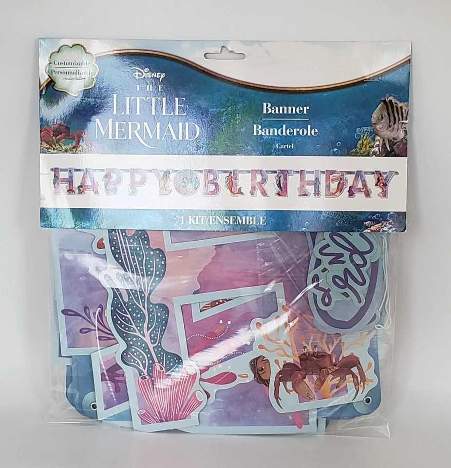 LOTE DE SUMINISTROS PARA FIESTA SIRENITA ~ DECORACIONES PLATOS SERVILLETAS VELA Foto 2 de 4