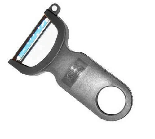 KUHN RIKON Original 4 Pulgadas Fácil Vegetales-Patatas Pelador - Hecho en Suiza - Negro Foto 3 de 4