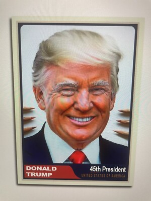 Donald Trump 2024  Portrait  Custom ACEO Card MAGA 50% Donated 2 Team Trump